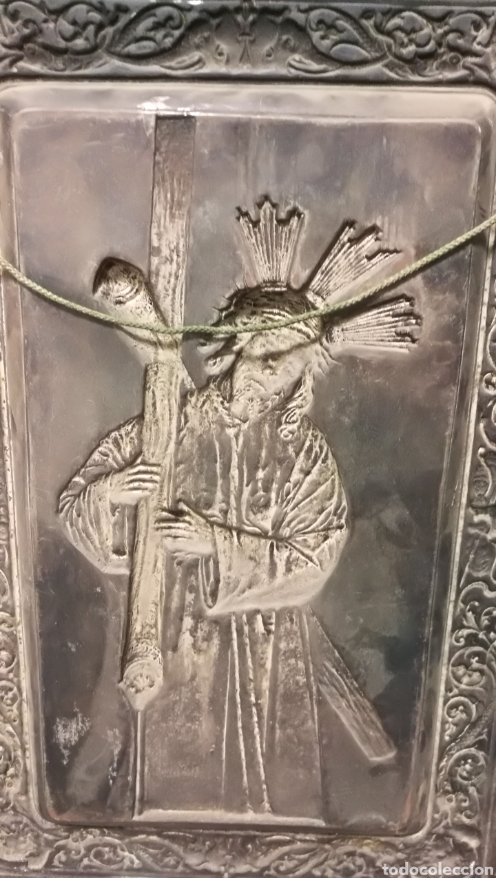 Antig&uuml;edades: ANTIGUO CUADRO REPUJADO EN COBRE GRAN PODER SEVILLA - Foto 6
