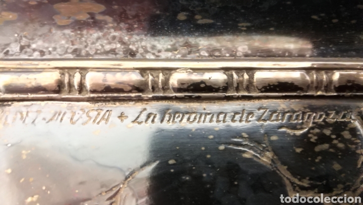 Antig&uuml;edades: ANTIGUA PLACAS REPUJADAS Y PLATEADAS - Foto 10