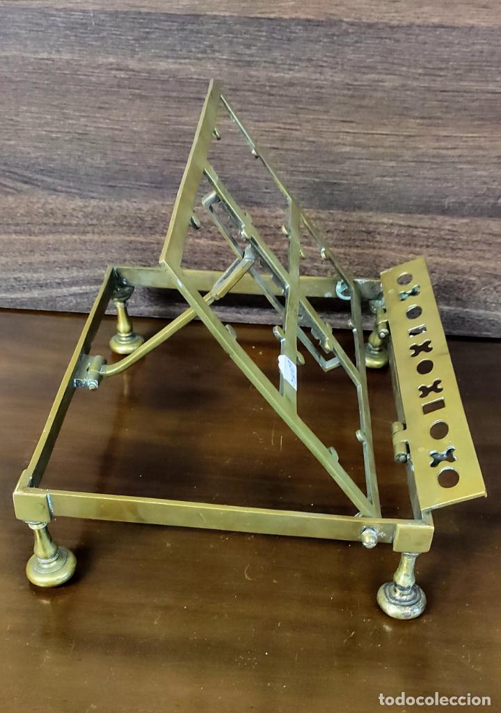 Antig&uuml;edades: ANTIGUO ATRIL DE BRONCE, FINAL S. XIX - Foto 5