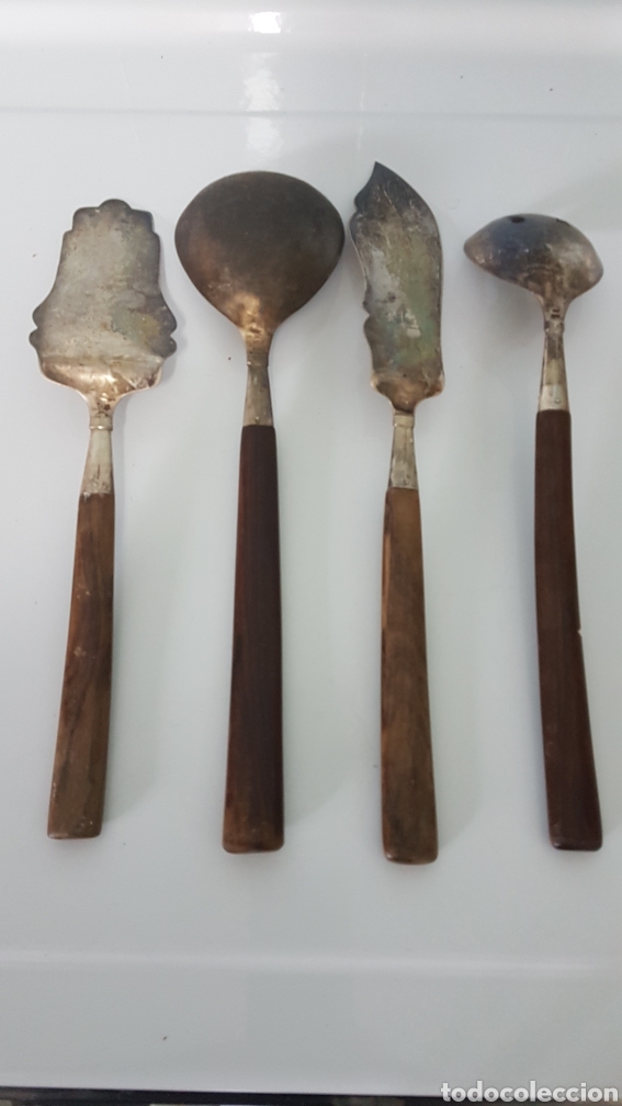Antig&uuml;edades: Cucharones plata y madera - Foto 11