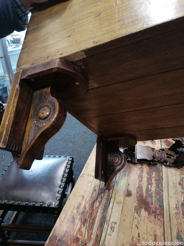 Antig&uuml;edades: Escritorio de parez de roble - Foto 5