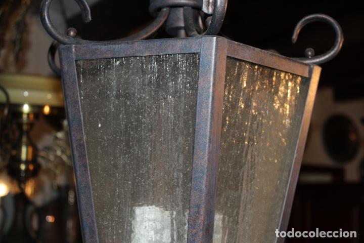 Antig&uuml;edades: farol de techo hierro - Foto 2