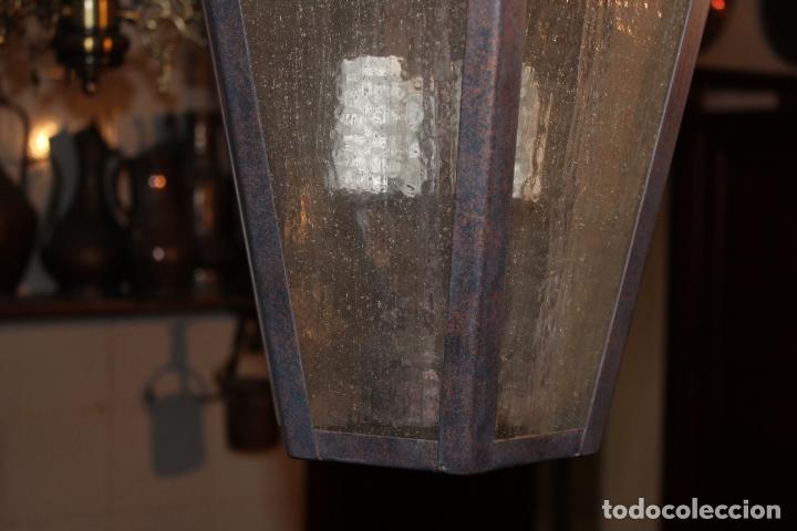 Antig&uuml;edades: farol de techo hierro - Foto 3
