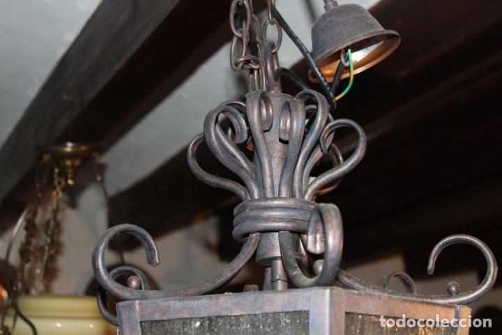 Antig&uuml;edades: farol de techo hierro - Foto 4