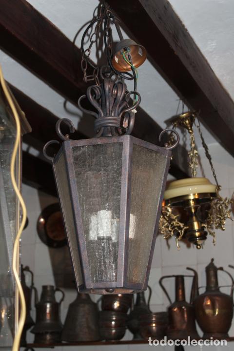 Antig&uuml;edades: farol de techo hierro - Foto 5