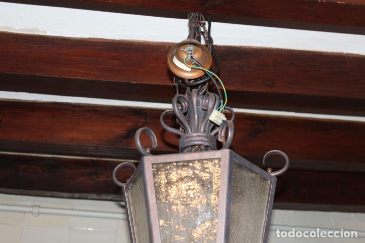 Antig&uuml;edades: farol de techo hierro - Foto 6