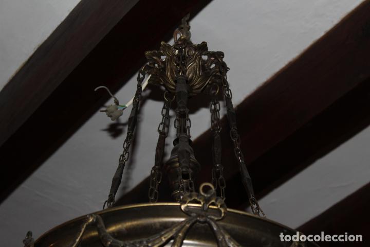 Antig&uuml;edades: lampata de techo tulipa - Foto 4