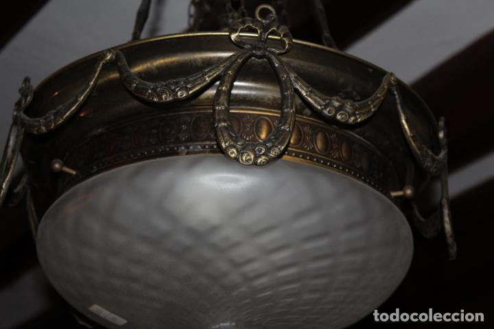 Antig&uuml;edades: lampata de techo tulipa - Foto 5