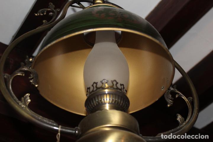 Antig&uuml;edades: lampata de techo tipo billar - Foto 2