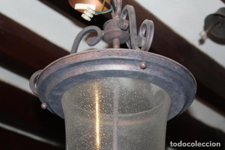 Antig&uuml;edades: farol de hierro de techo - Foto 4