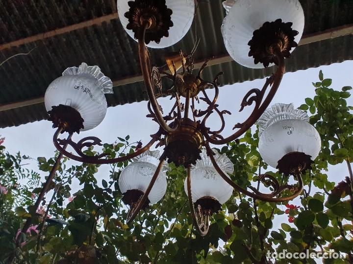 Antig&uuml;edades: Antigua lampara - Foto 3