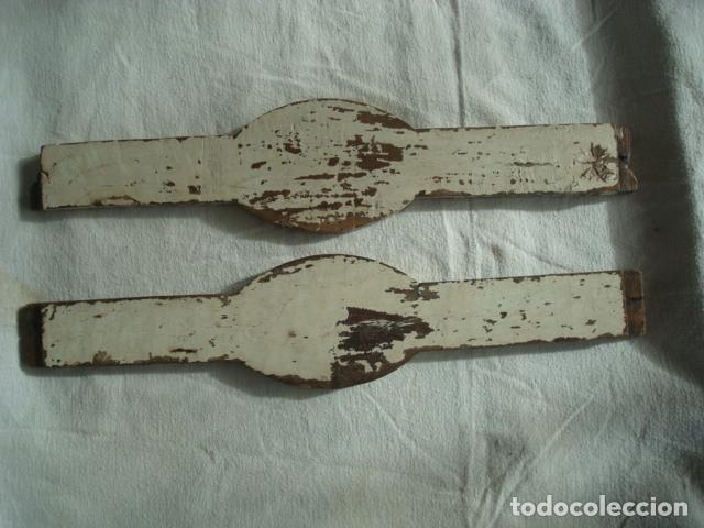 Antig&uuml;edades: Maderas antiguas con iniciales FP y JP. - Foto 2