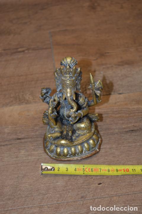Antig&uuml;edades: FIGURA BRONCE GANESHA - Foto 4