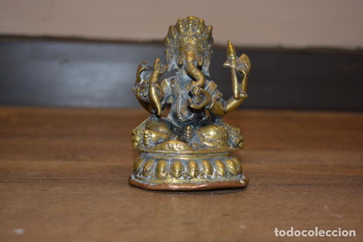 Antig&uuml;edades: FIGURA BRONCE GANESHA - Foto 5