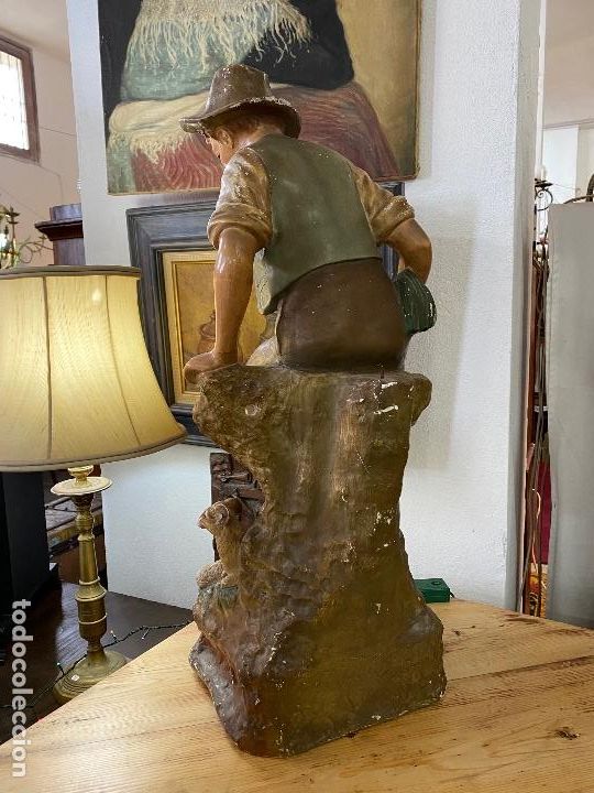 Antig&uuml;edades: Figura antigua de pastor - Foto 5