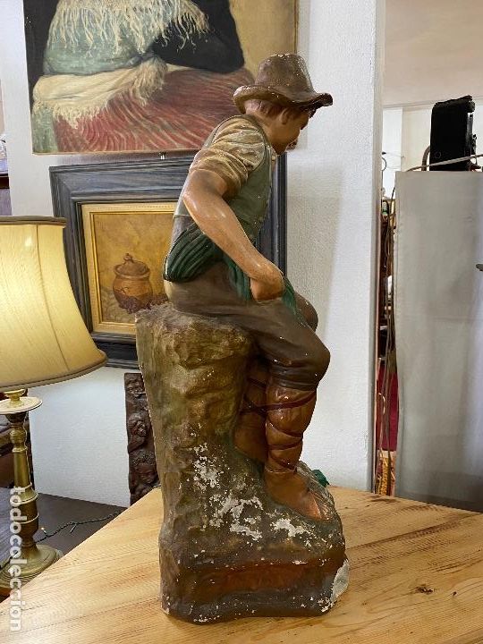Antig&uuml;edades: Figura antigua de pastor - Foto 6