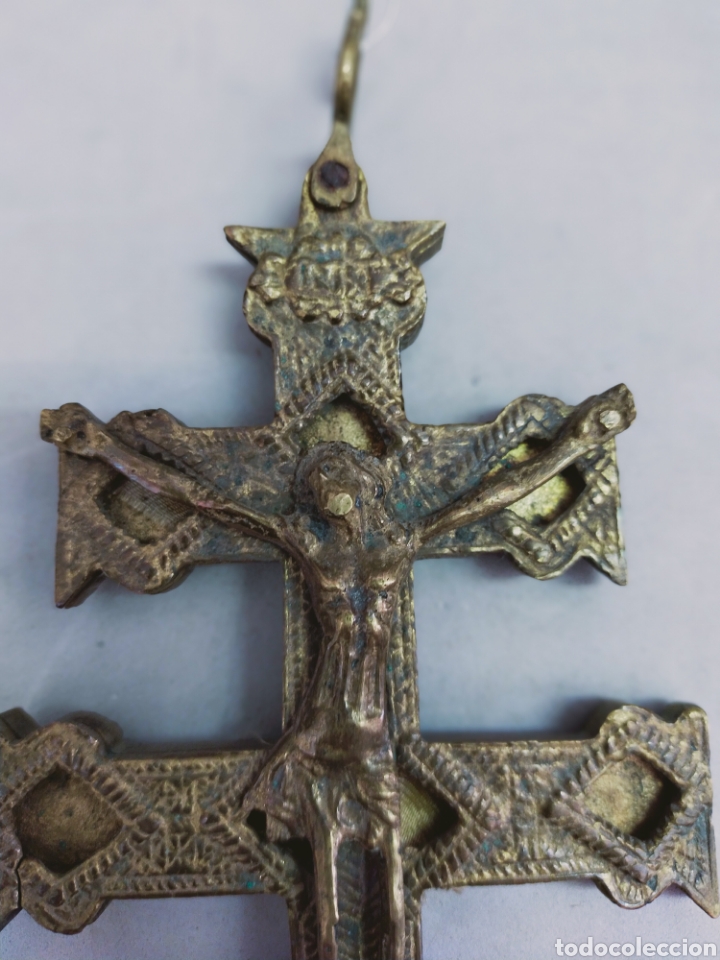Antig&uuml;edades: CRUZ DE CARAVACA EN BRONCE. - Foto 4