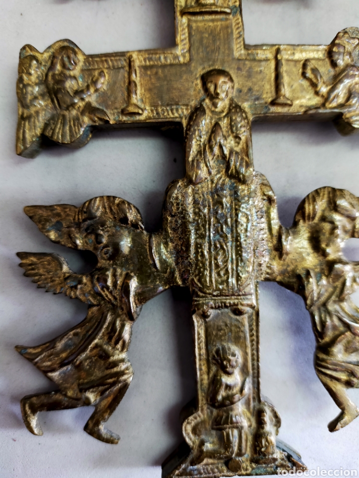Antig&uuml;edades: CRUZ DE CARAVACA EN BRONCE. - Foto 14