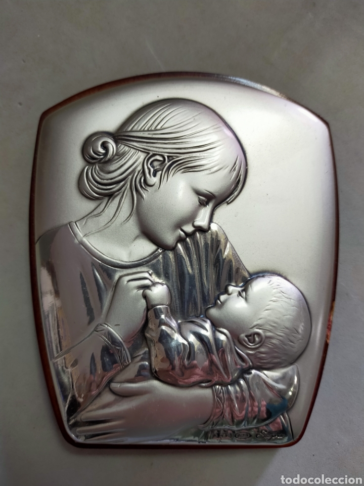Antig&uuml;edades: PLACA DE PLATA, MATERNIDAD. - Foto 3