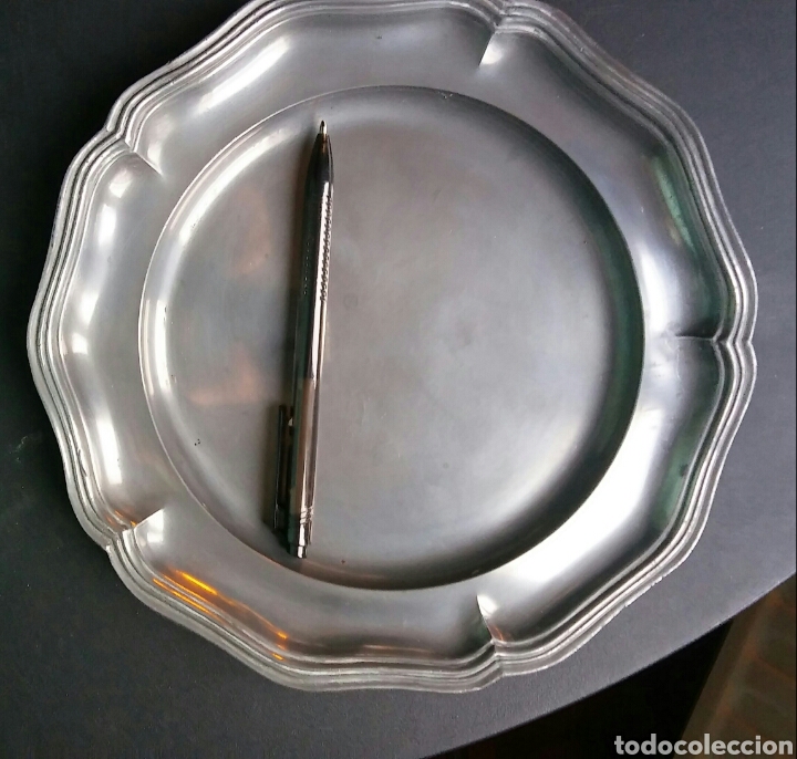 Antig&uuml;edades: Plato esta&ntilde;o - 22 cm - Foto 2