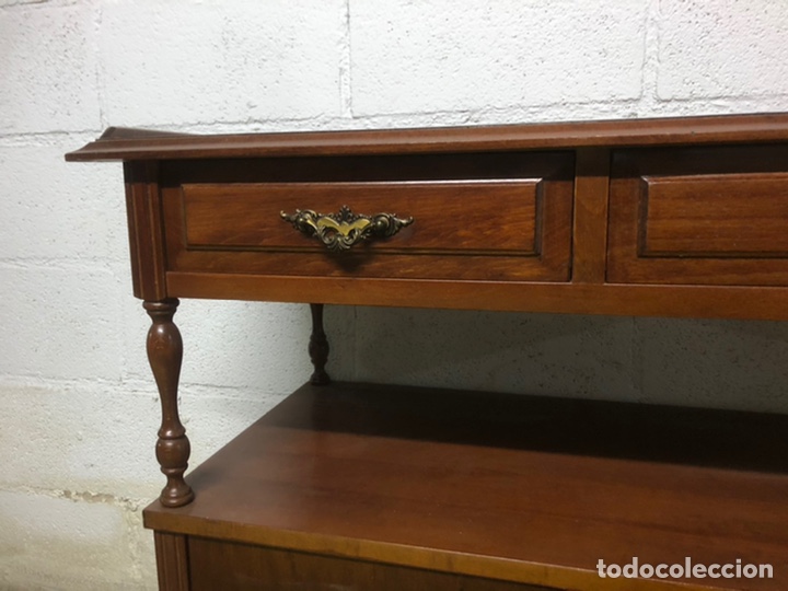 Antig&uuml;edades: MUEBLE DE TELEVISI&Oacute;N DE MADERA. VINTAGE. - Foto 3