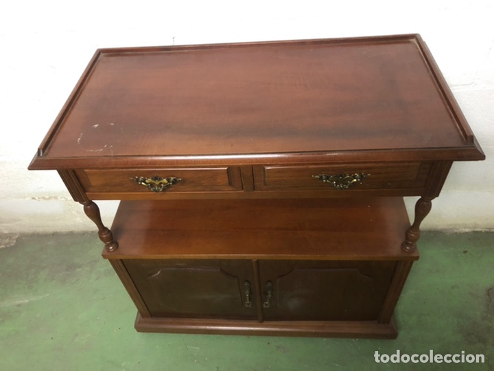 Antig&uuml;edades: MUEBLE DE TELEVISI&Oacute;N DE MADERA. VINTAGE. - Foto 4