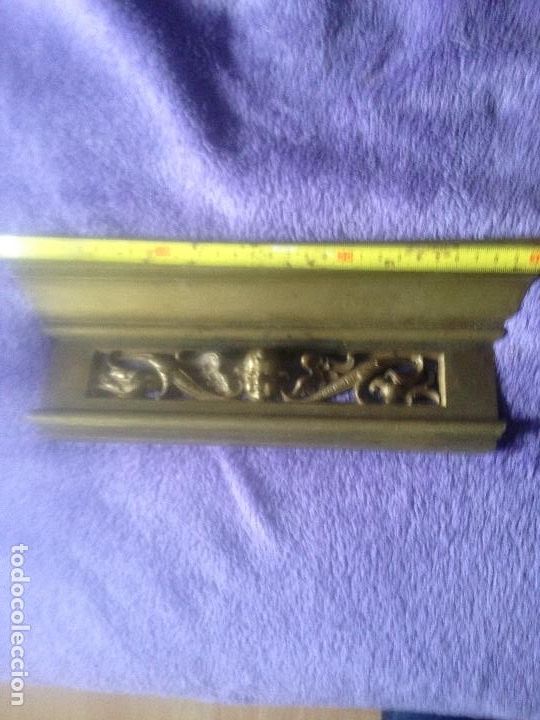 Antig&uuml;edades: Moldura bronce macizo angel - Foto 1