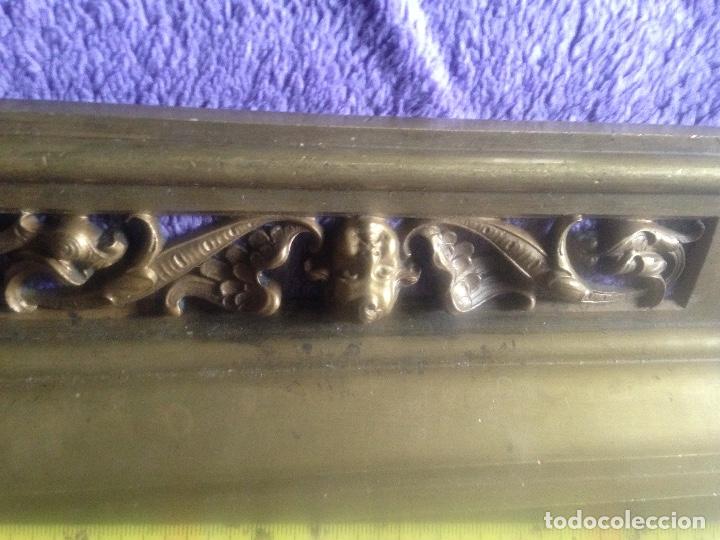Antig&uuml;edades: Moldura bronce macizo angel - Foto 2