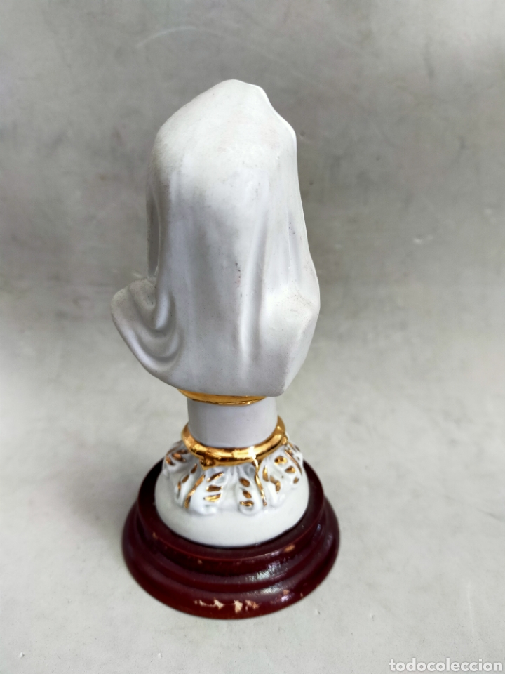 Antig&uuml;edades: VIRGEN DOLOROSA EN PORCELANA BISCUIT - Foto 3