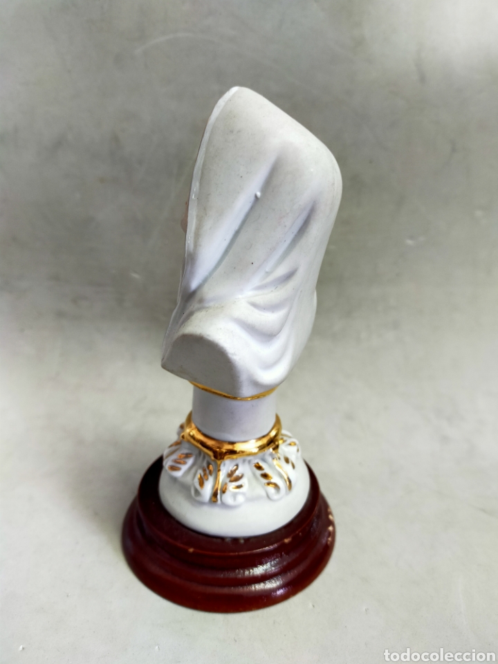 Antig&uuml;edades: VIRGEN DOLOROSA EN PORCELANA BISCUIT - Foto 4
