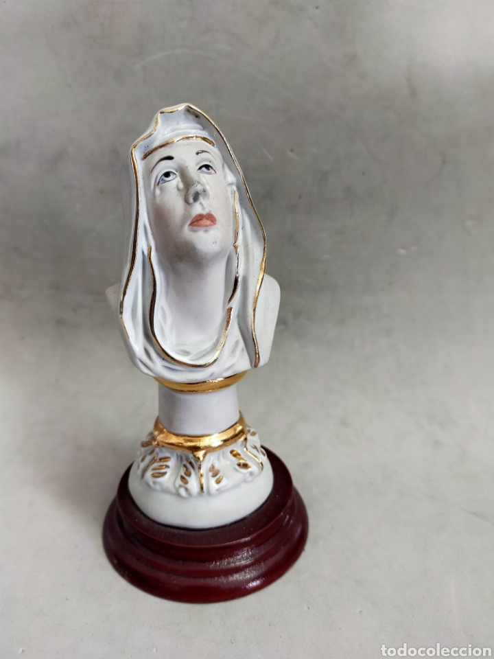 Antig&uuml;edades: VIRGEN DOLOROSA EN PORCELANA BISCUIT - Foto 6