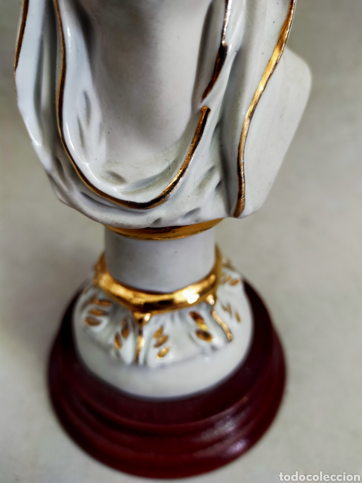 Antig&uuml;edades: VIRGEN DOLOROSA EN PORCELANA BISCUIT - Foto 10