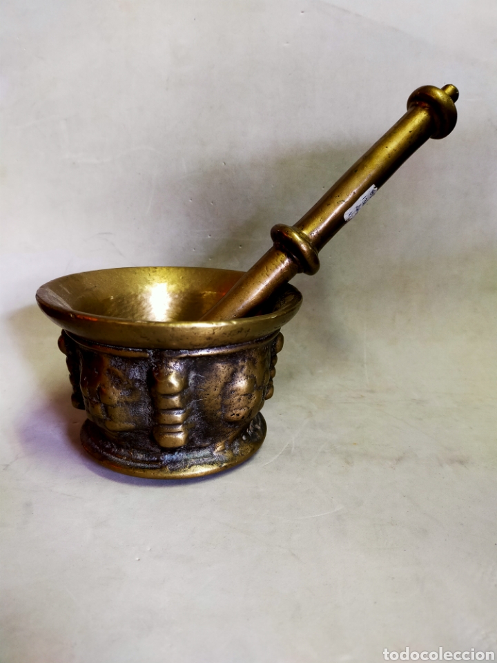 Antig&uuml;edades: ALMIREZ O MORTERO DE BRONCE - Foto 2