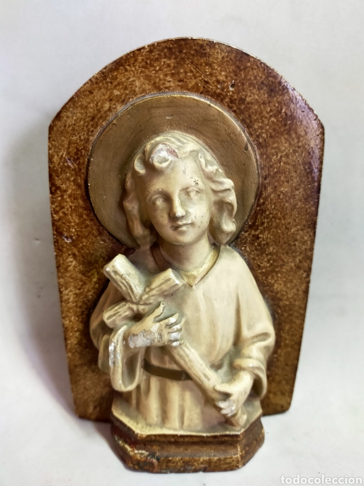 Antiguidades: NI&Ntilde;O DIOS EN ESCAYOLA PARA PARED O SOBREMESA