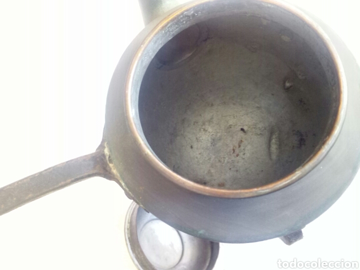 Antig&uuml;edades: Cafetera antiguo de cobre - Foto 3