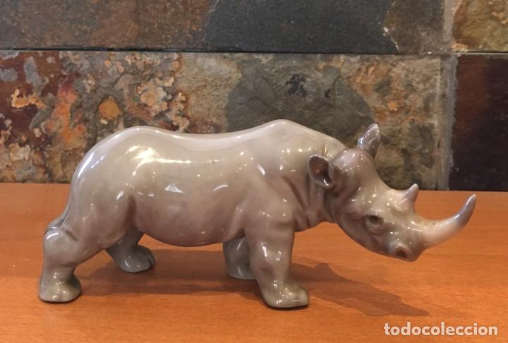 Antig&uuml;edades: LLADRO 5437 RINOCERONTE // MINI RHINO - Foto 1