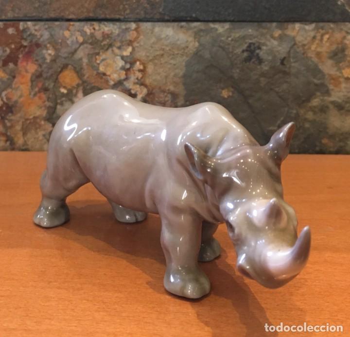 Antig&uuml;edades: LLADRO 5437 RINOCERONTE // MINI RHINO - Foto 2