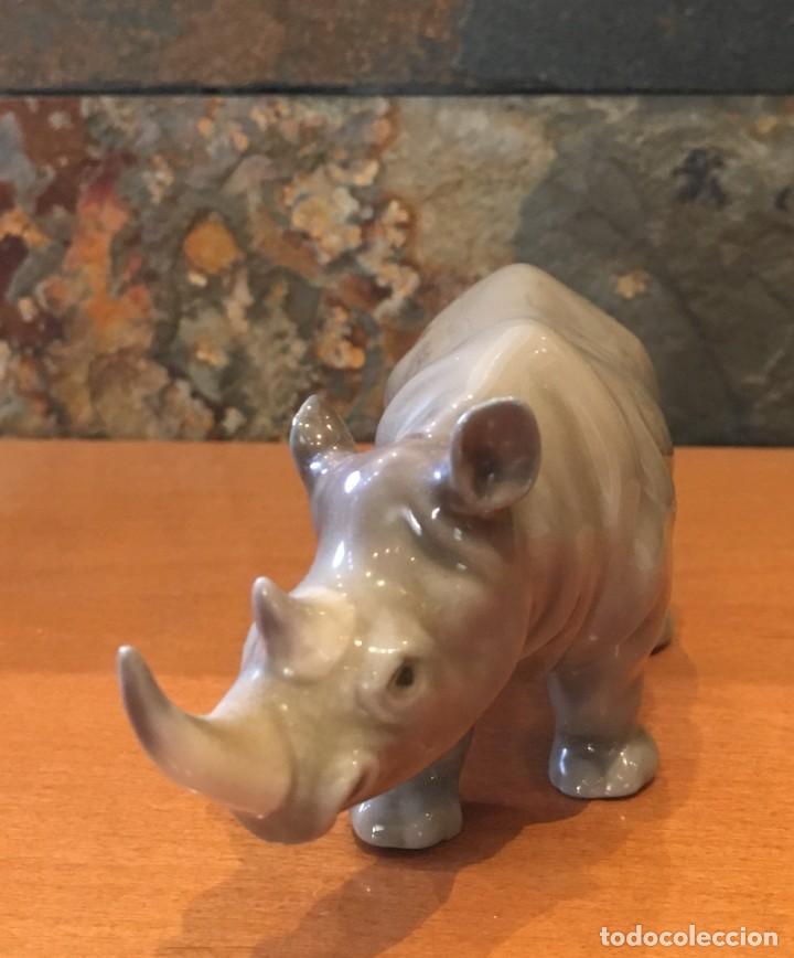 Antig&uuml;edades: LLADRO 5437 RINOCERONTE // MINI RHINO - Foto 3