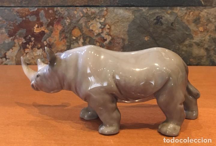Antig&uuml;edades: LLADRO 5437 RINOCERONTE // MINI RHINO - Foto 4