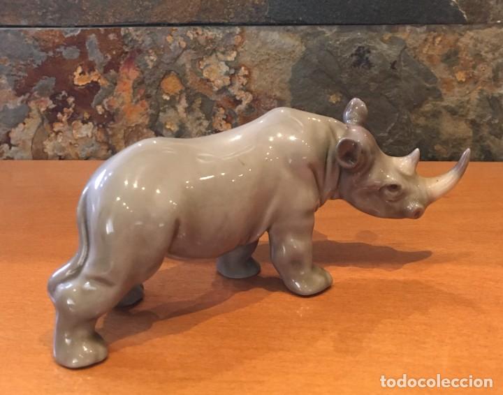 Antig&uuml;edades: LLADRO 5437 RINOCERONTE // MINI RHINO - Foto 6