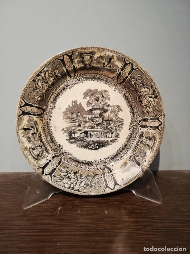 Antig&uuml;edades: PLATO DE LOZA DE SARGADELOS S. XIX - Foto 3