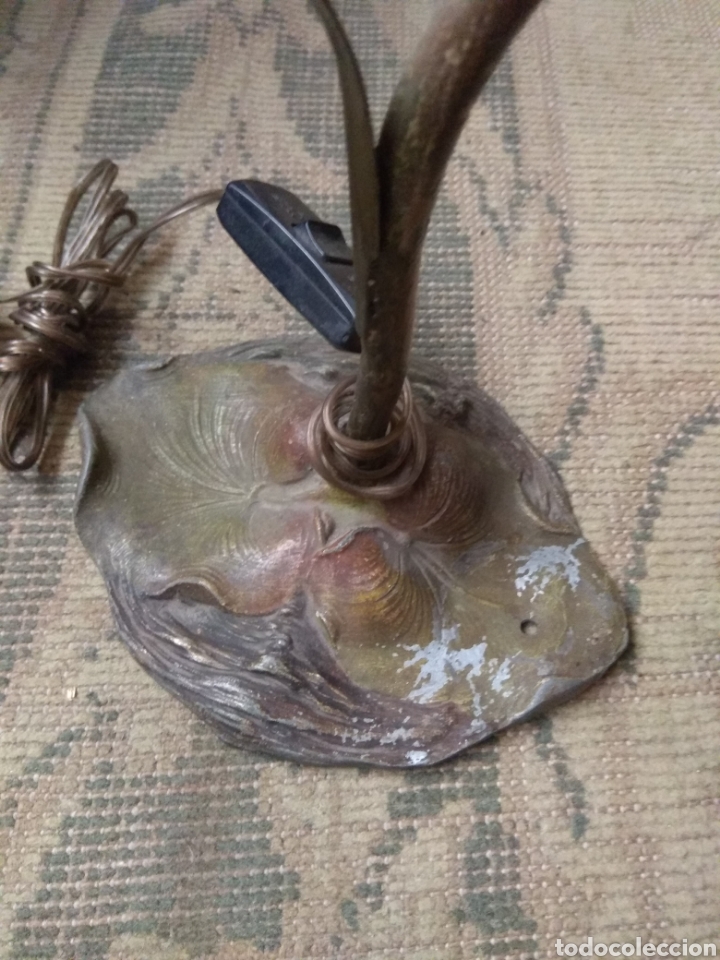 Antig&uuml;edades: L&aacute;mpara Modernista en forma de Flor - Foto 2