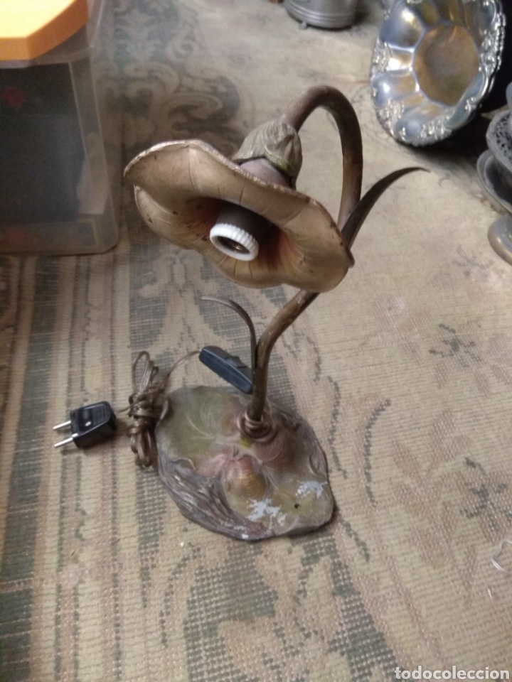 Antig&uuml;edades: L&aacute;mpara Modernista en forma de Flor - Foto 10