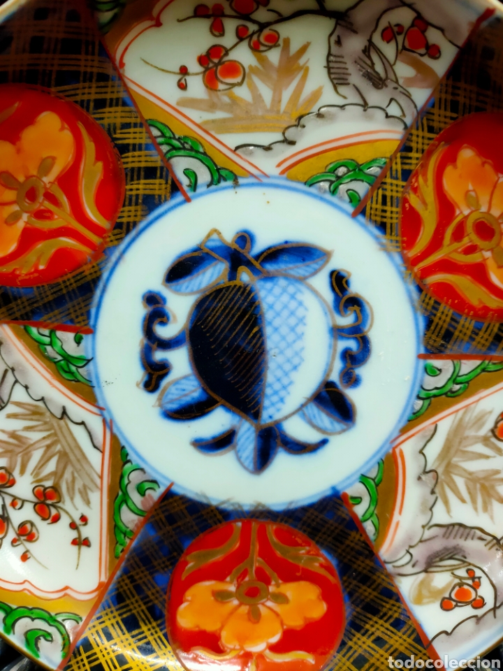 Antig&uuml;edades: Plato de porcelana oriental - Foto 2