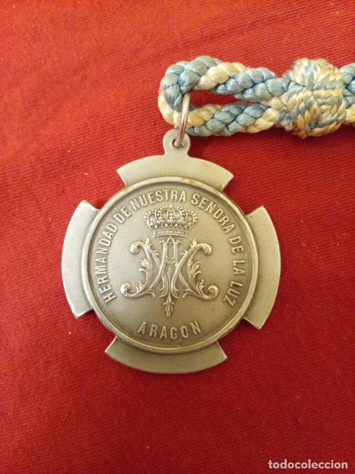 Antig&uuml;edades: Medalla Hdad. Luz. Arag&oacute;n. - Foto 2