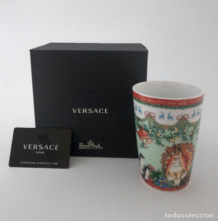Antigüedades: Vaso sin Asa Versace Merry Christmas- Articulo nuevo - Foto 1 - 229394780