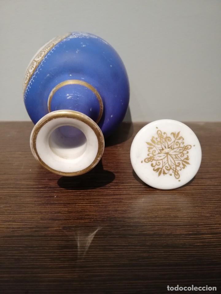 Antig&uuml;edades: MAGN&Iacute;FICA BOTELLA DE OPALINA C. 1800 - Foto 4