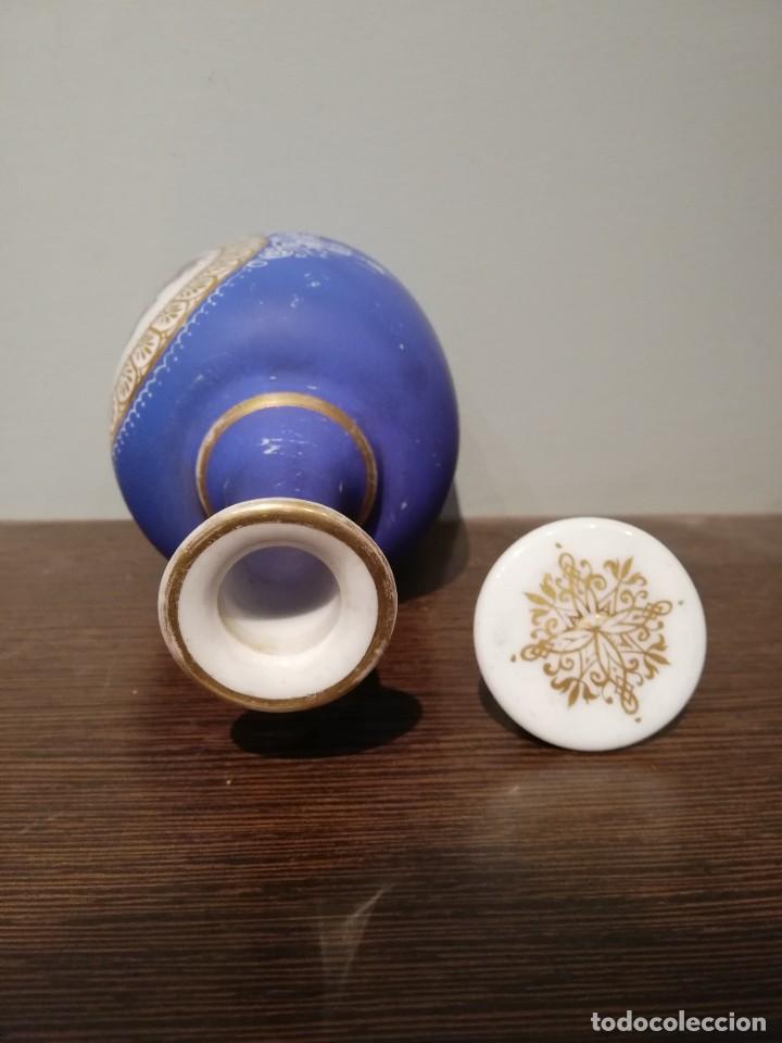 Antig&uuml;edades: MAGN&Iacute;FICA BOTELLA DE OPALINA C. 1800 - Foto 5