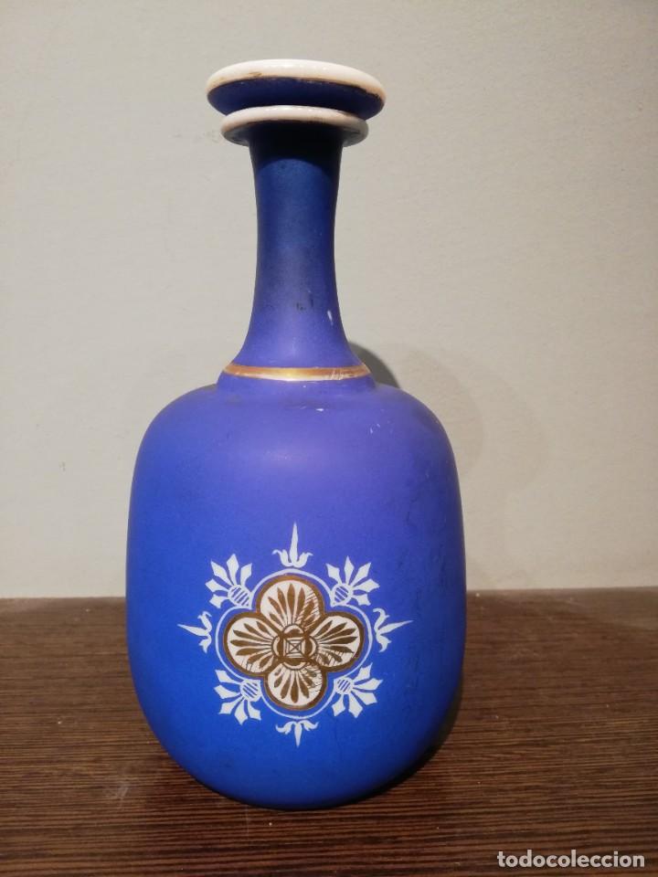 Antig&uuml;edades: MAGN&Iacute;FICA BOTELLA DE OPALINA C. 1800 - Foto 6