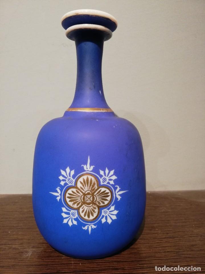 Antig&uuml;edades: MAGN&Iacute;FICA BOTELLA DE OPALINA C. 1800 - Foto 7